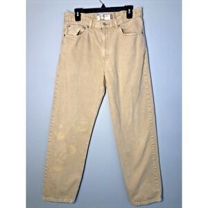 Levis 550 Jeans Mens Size 33x32 Tan Relaxed Fit Denim